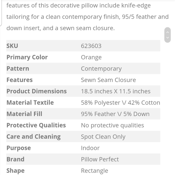 Pillow Perfect 18.5"x11.5" Primitive - Picture 4 of 7